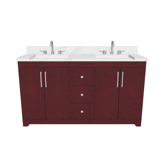 METTRO Collection — 60″ Double-Sink Floor-Mounted Vanity | Fully Customizable